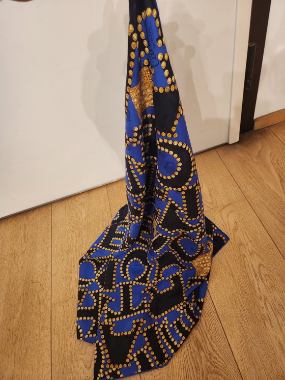 Image 1 of Beautiful and 100% authentic vintage silk scarf (square) from the iconic French fashion house Cartier Paris.