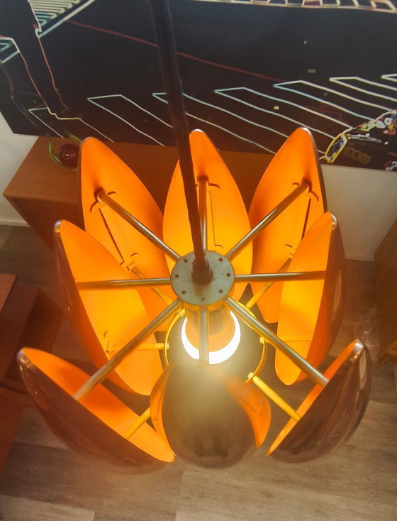 Image 1 of Fog and Morup, plafonnier en cuivre, modèle Kastor. Conception par Jo Hammerborg, Danemark