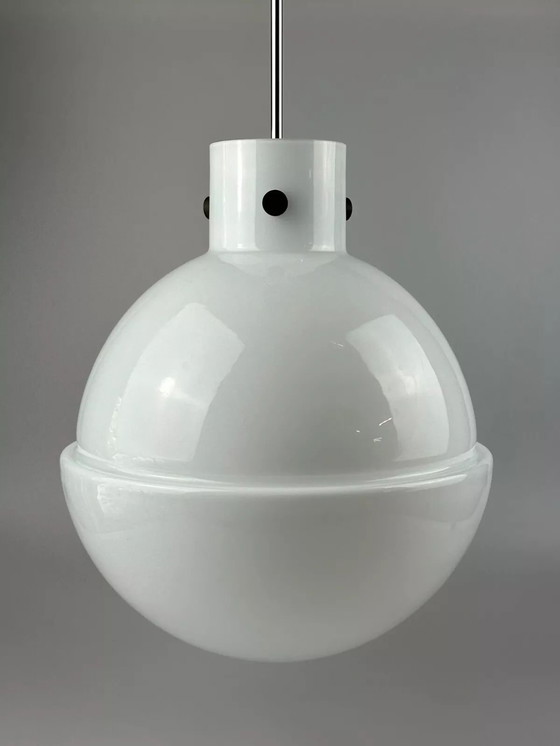 Image 1 of Lampada da soffitto XL anni &#39;60 e &#39;70, lampada a sfera Glashütte Limburg Germania Glass Design