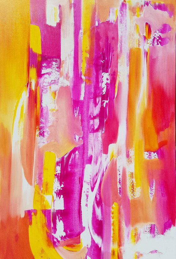 Image 1 of Acrylverfschilderij #Phalenopsis XL 150x100cm