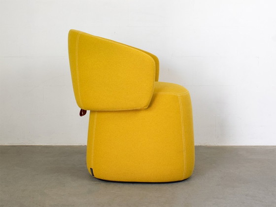 Haworth Openest Armchair and Pouf, designed by Patricia Urquiola, Textile, Yellow, Modern (photo 3 of 12)