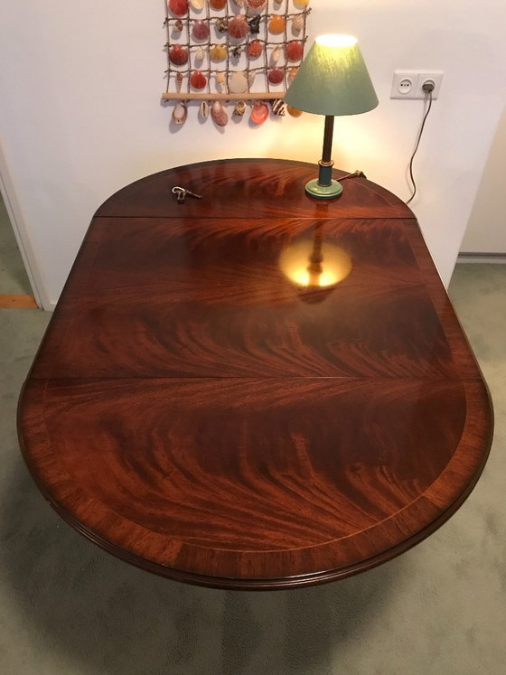 Heldense - Oval Mahogany Drop-leaf Table – Dining tables, Wood (photo 6 of 6)