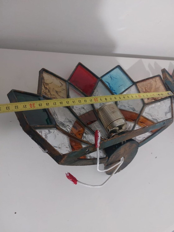 Image 1 of Pair of brutalist Italian sconses 70'