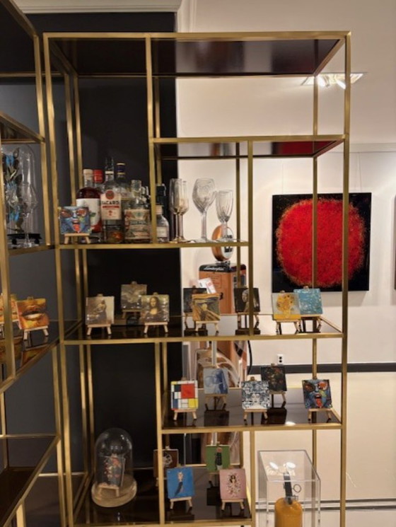 Image 1 of Vitrinekast Lloyd Rack High Brushed Gold - Versmissen