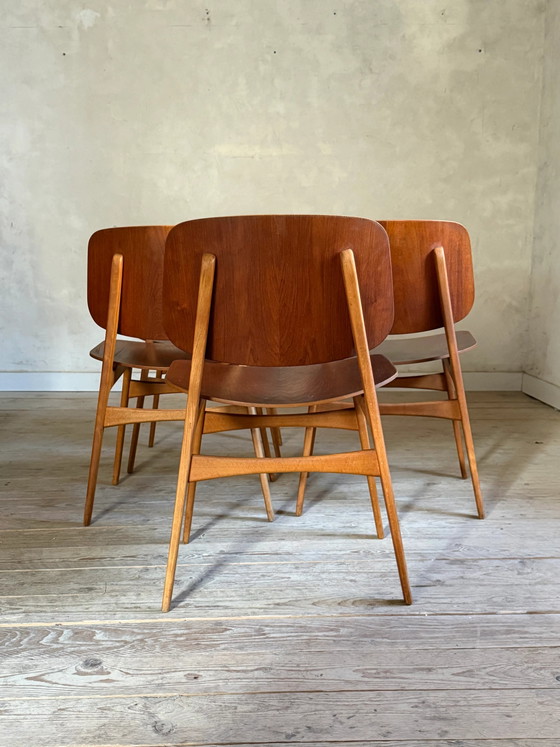 Sedie vintage danesi in teak di Borge Mogensen. – Sedie da pranzo, Scandinavian (photo 2 of 16)