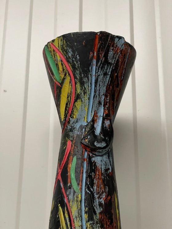 Image 1 of Un vaso vintage colorato extra large