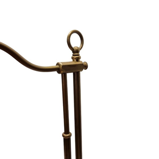 Image 1 of Vintage beaded lamp on a brass base