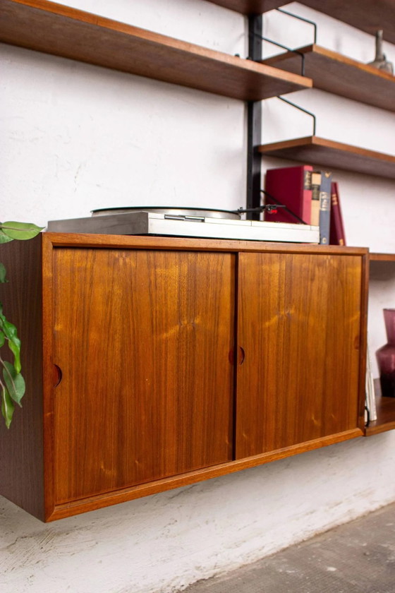 Poul Cadovius Shelving System Cado Royal Vintage Teak 60s – Shelving unit, Wood, Metal, Scandinavian (photo 5 of 16)