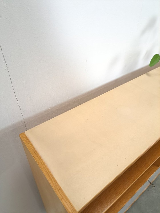 Image 1 of Danish Domino Mobler cabinet with flap door