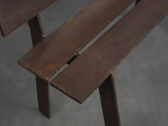 Panca unica in acciaio Corten di Sjer Jacobs, Paesi Bassi, anni '90 – Panche, Iron (photo 7 of 10)