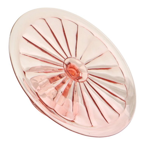 Image 1 of Alzata per torta Art Déco Rosaline rosa Scailmont