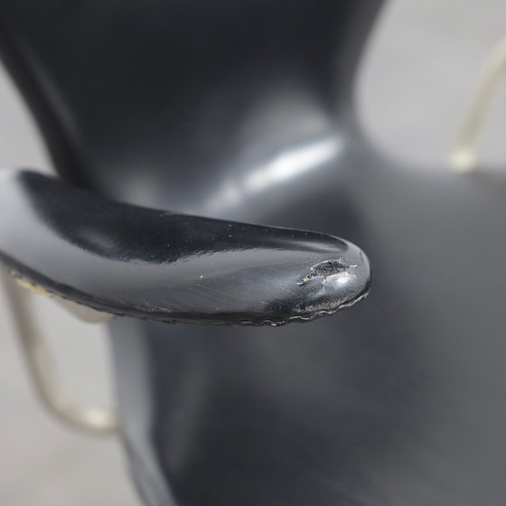 Image 1 of Sedia da ufficio modello 3217 di Arne Jacobsen per Fritz Hansen, prima edizione, anni '50.