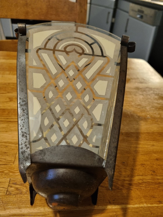Image 1 of Art-Deco-Flurlampe aus dem Jahr 1905