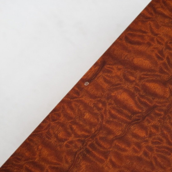 Image 1 of 2 comodini italiani in radica con maniglia in ottone