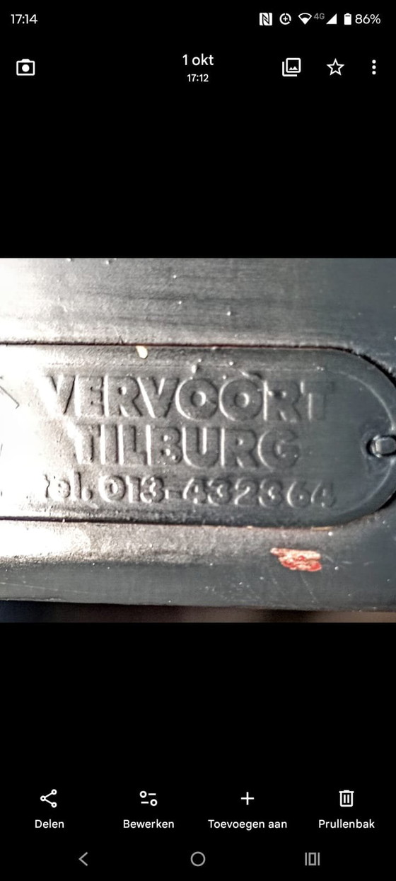 Image 1 of 2 vintage design stoelen handgemaakt door vervoort Tilburg 