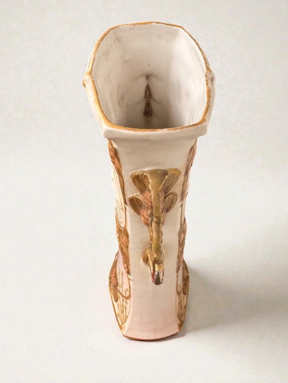 Image 1 of Art Nouveau vaas Royal Dux Bohemia hert 1900 - H.41cm