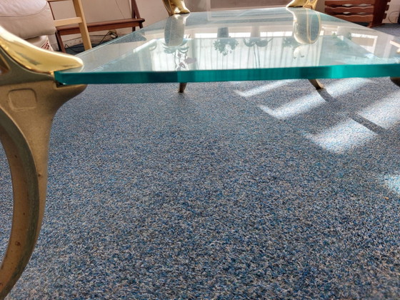 Rectangular Vintage Glass Table – Coffee tables, Brass (photo 5 of 5)