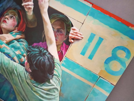 Image 1 of Xenia Hausner "Esilio 1" Manifesto della mostra Albertina 2021 80x60cm