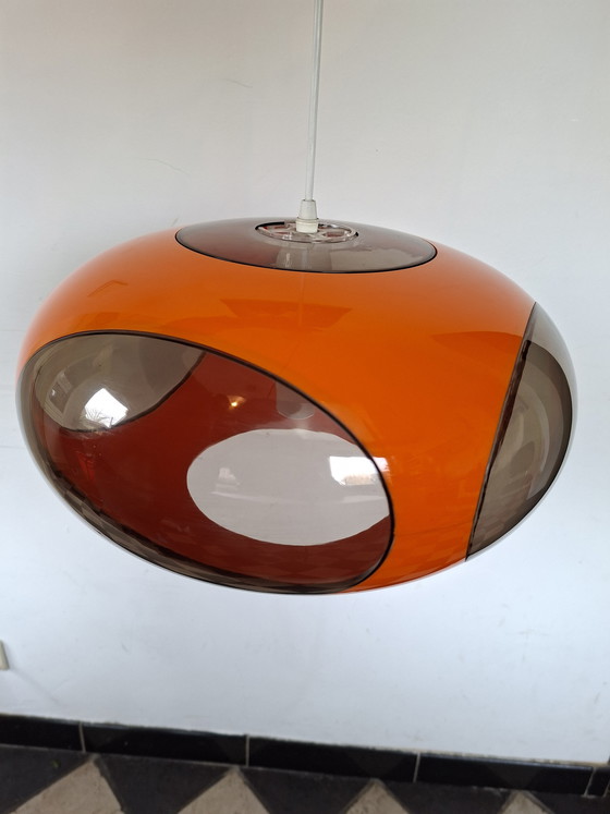 Image 1 of Massive Bug Eye Oranje vintage space age lamp