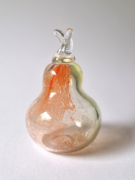 Image 1 of Storsjöhyttan Sweden - Hand-blown pear - Signed