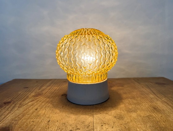 Vintage witte porseleinen plafondlamp, jaren 70 – Plafondlampen, Porcelain (photo 9 of 14)