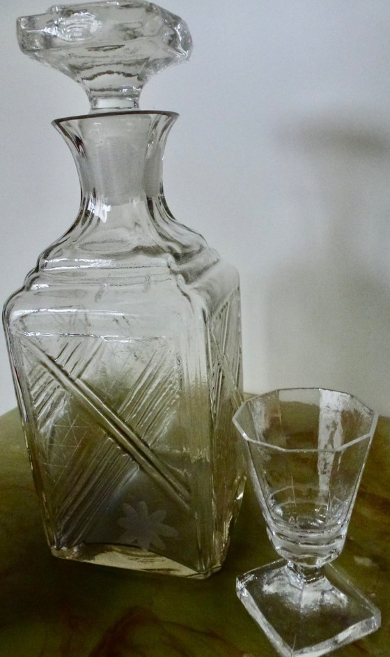 Image 1 of Meuble à boissons - Noyer - Cave à alcools - Marqueterie.