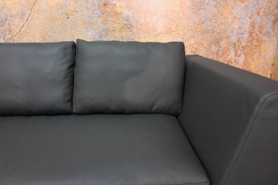 Divano angolare B&B Italia Charles Design in pelle grigia, appena rivestito. – Divani angolari, Leather (photo 3 of 9)
