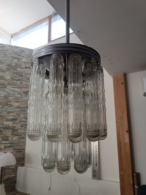 Image 1 of Ensemble de luminaires verre de Murano par Venini 1970s