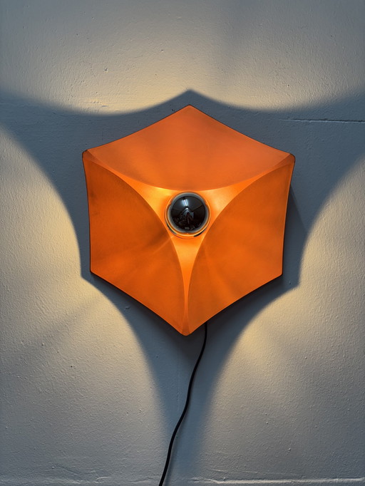 Vintage Space Age Wandleuchte, Deckenleuchte Hoffmeister Leuchten