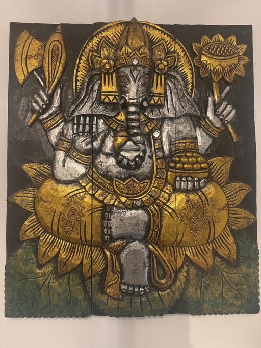 Ganesha woodwork