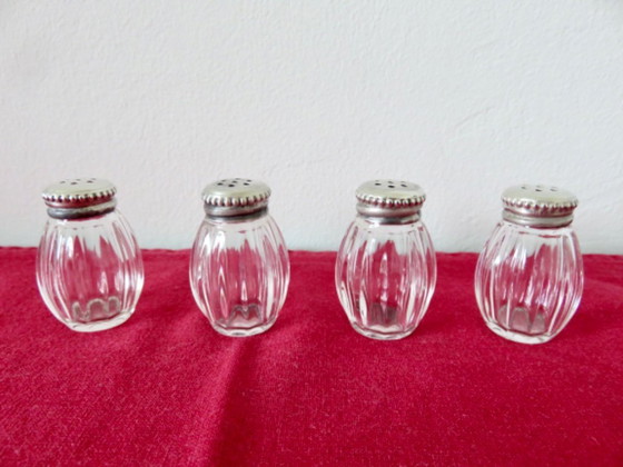 Image 1 of Christofle Solid Silver Salt & Pepper Set in Original Box, France, 1950