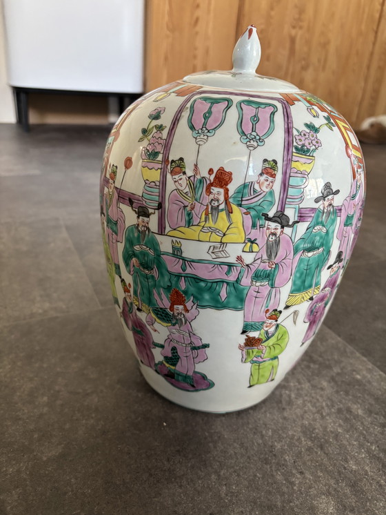 Image 1 of Chinese Family Rose vase