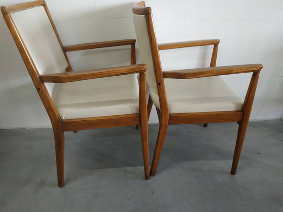 Image 1 of Juego de 4 sillas de cocina de estilo escandinavo de los años 60