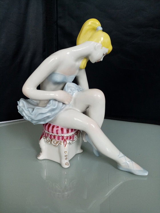 Image 1 of Oekraïens porseleinen ballerina figuur Yelena Yelochka jaren 60