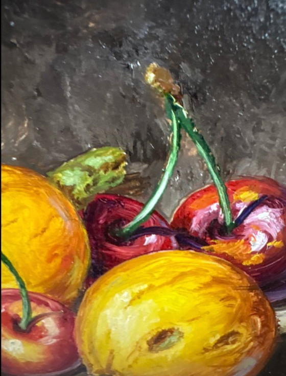 Image 1 of V. Miele - Oil painting on framed masonite - Art and Decoration