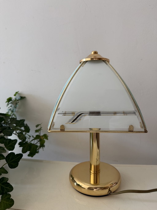 Hollywood Regency Pyramid Table Lamp