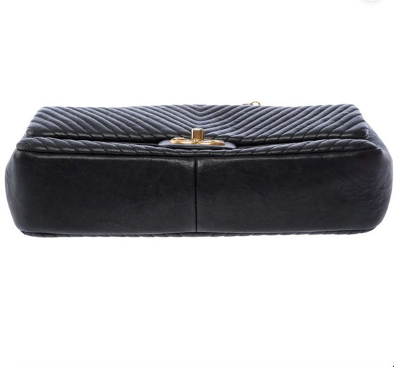 Image 1 of Sac CHANEL Timeless/Classique en Cuir Noir - 103574