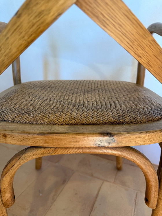 Pair of Dialma Brown DB000076 Armchairs in natural oak, Wood, Beige (photo 5 of 7)