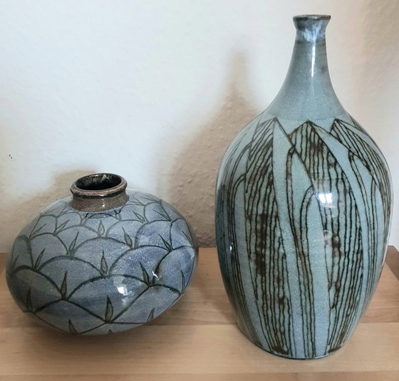 Image 1 of 2X Ceramic Vases By Rudolf Knörlein