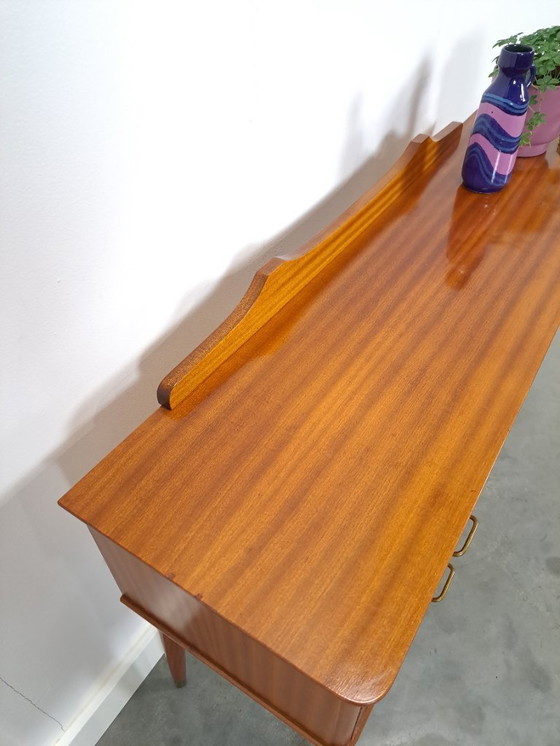 Image 1 of Side table with drawers and brass details from Sweden, children's desk