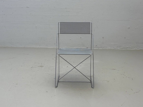 X-Line stoelen van Niels Jørgen Haugesen, jaren 70 – Kuipstoelen, Metal (photo 9 of 14)