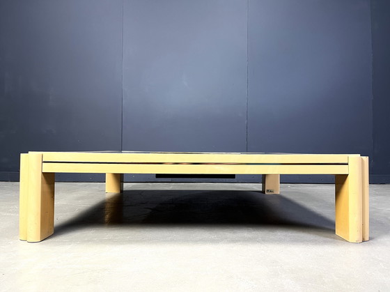 Image 1 of Table basse vintage en laque par Alain Delon pour Maison Jansen, 1970