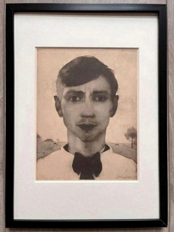 Image 1 of Jan Mankes 1889-1920 / Heliogravur-Selbstporträt Jan Mankes 1923