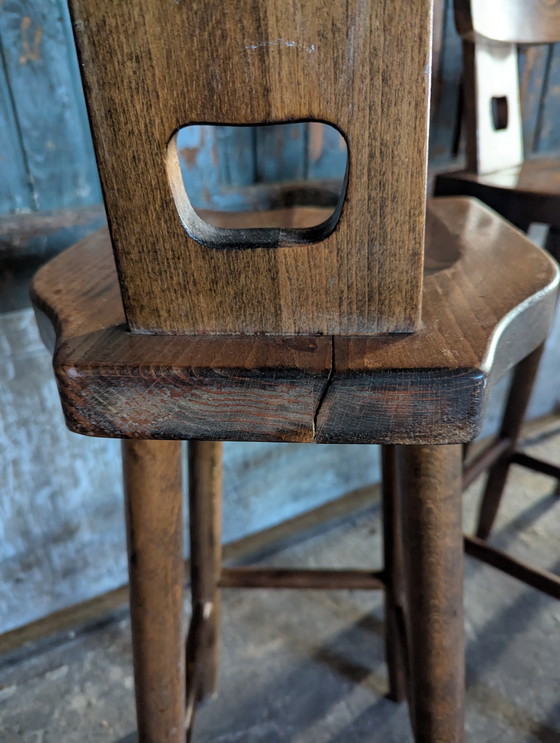 Image 1 of Midcentury brutalist barstools, 1970s