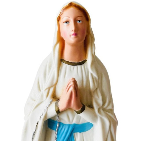Image 1 of Vintage plastic statue of Our Lady of Lourdes