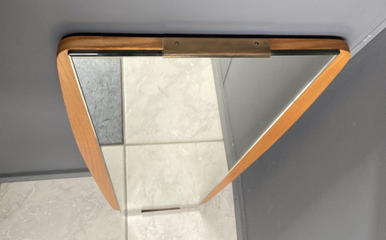 Image 1 of miroir en bois 1960