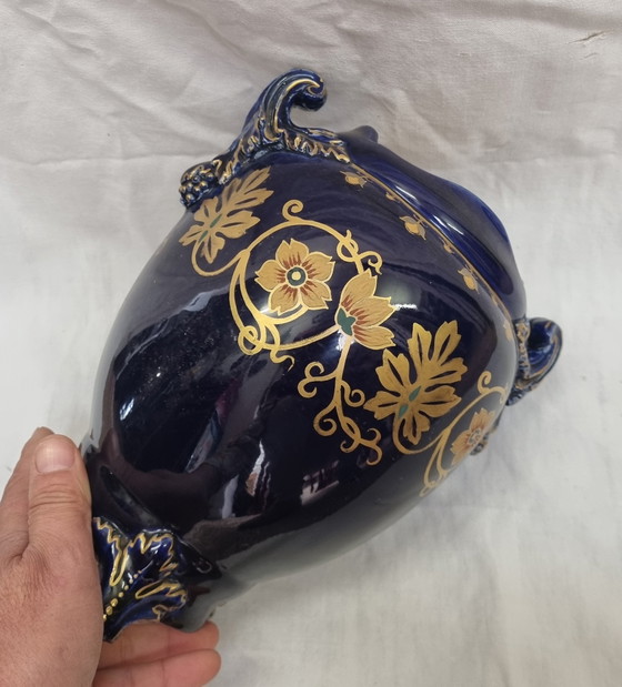 Image 1 of Choisy Le Roi earthenware vase, Carrer Belleuse