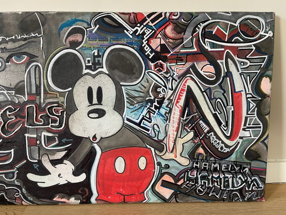 Mickey Mouse, besondere Rückseite, Michael Baker ? – Gemälde & Zeichnungen, Andere (photo 2 of 8)