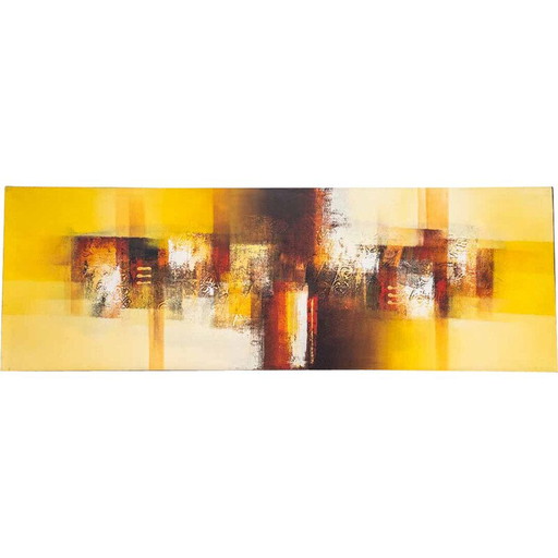 Vintage acrylic painting on canvas, Italy 2000