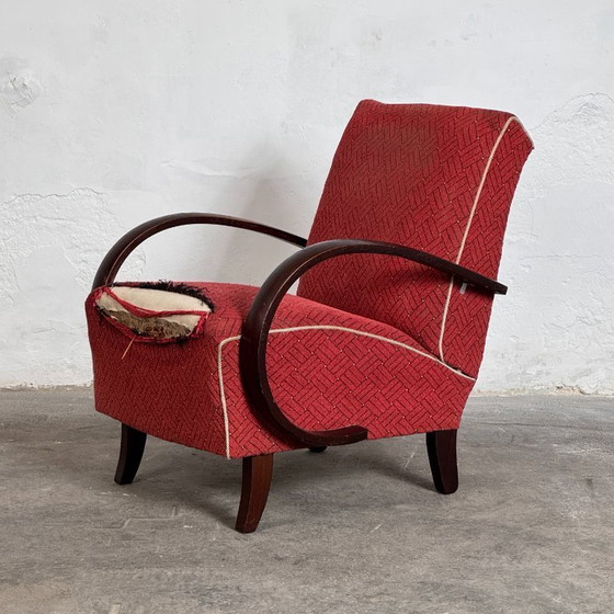 Image 1 of Coppia di poltrone Halabala H-410, anni '30 – Art Déco cecoslovacco